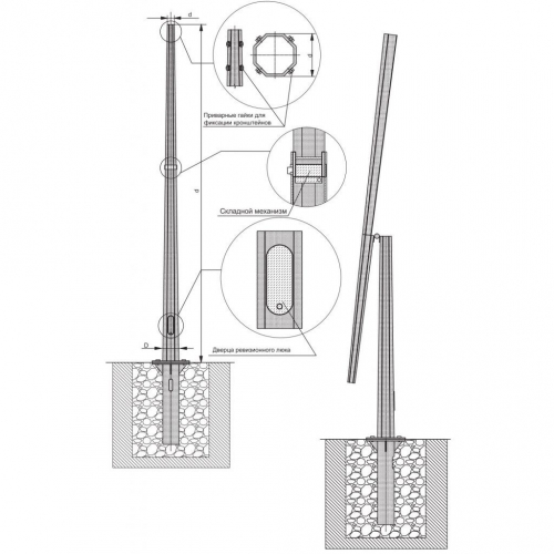 Опора освещения ОГКСЛ-10,5